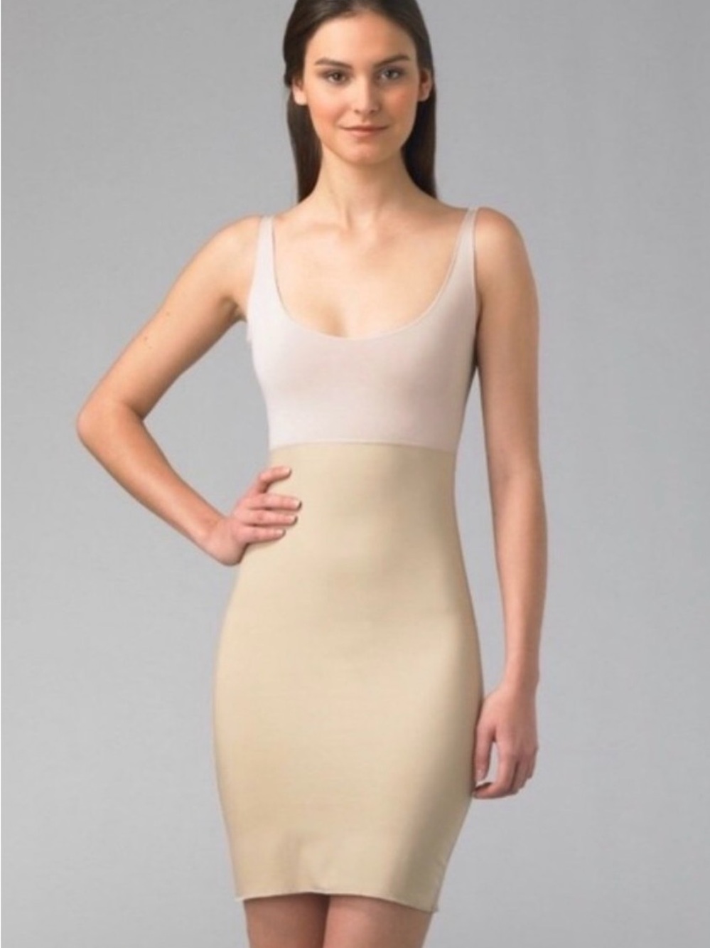 SPANX Hide and Sleek Beige Nude Tank Dress Shapewear XL